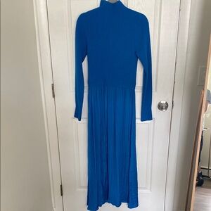 Anthropologie - Elegant Blue Women's Dress